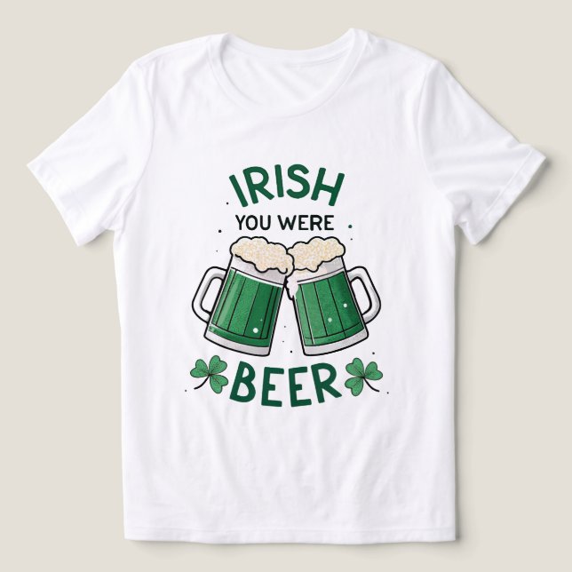 Irisch Sie waren Beer Funny St Patrick's Day Tri-Blend Shirt (Design Vorderseite)