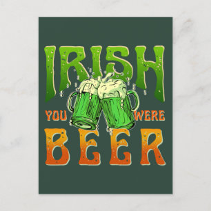 IRISCH SIE WAREN BIER WITZIG TRINKEN IRLAND POSTKARTE