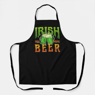IRISCH SIE WAREN BIER WITZIG TRINKEN IRLAND SCHÜRZE