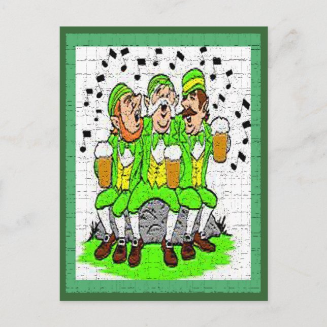 Irisch singen postkarte (Vorderseite)