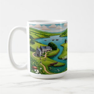 Irisch thematisierte Landschaftlich Landschaft Per Kaffeetasse