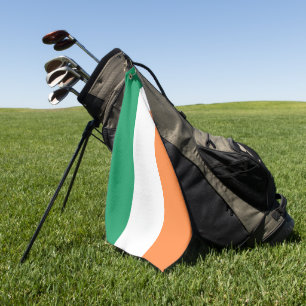 Irisch-Tricolor-Flagge patriotisch Golfhandtuch