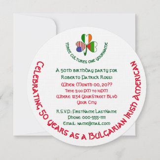 Irisch USA Kleeblatt Birthday Einladung