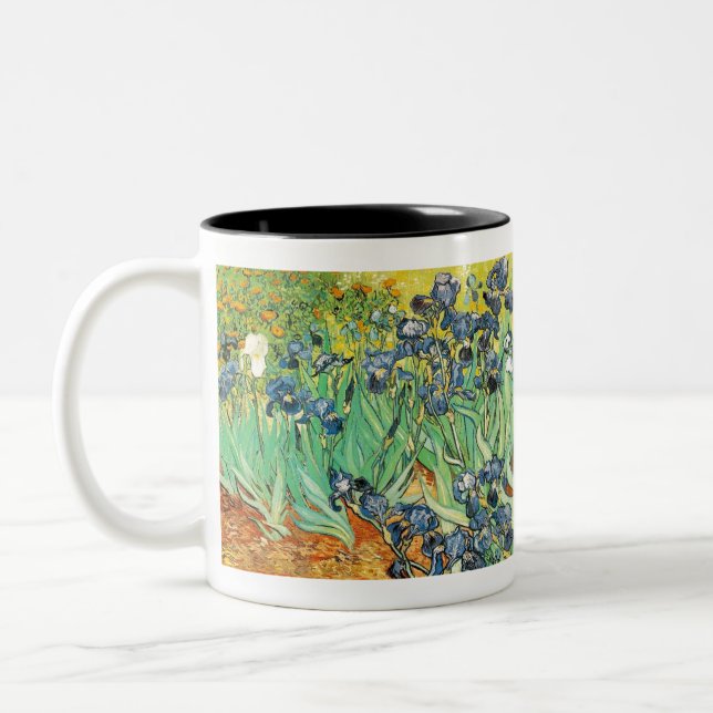 Irisch - Van Gogh - c1889 Zweifarbige Tasse (Links)