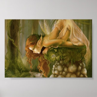 Irisch-Waldelfenplakat Poster