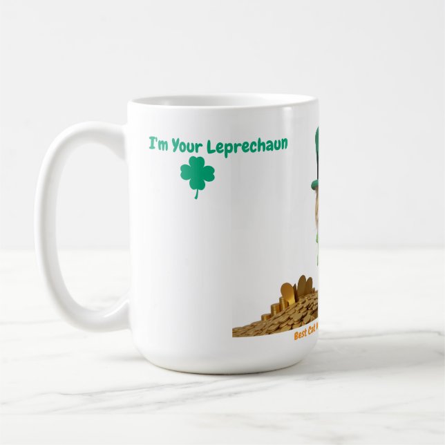 Irische beste Katzenmutter der Welt Kaffeetasse (Links)