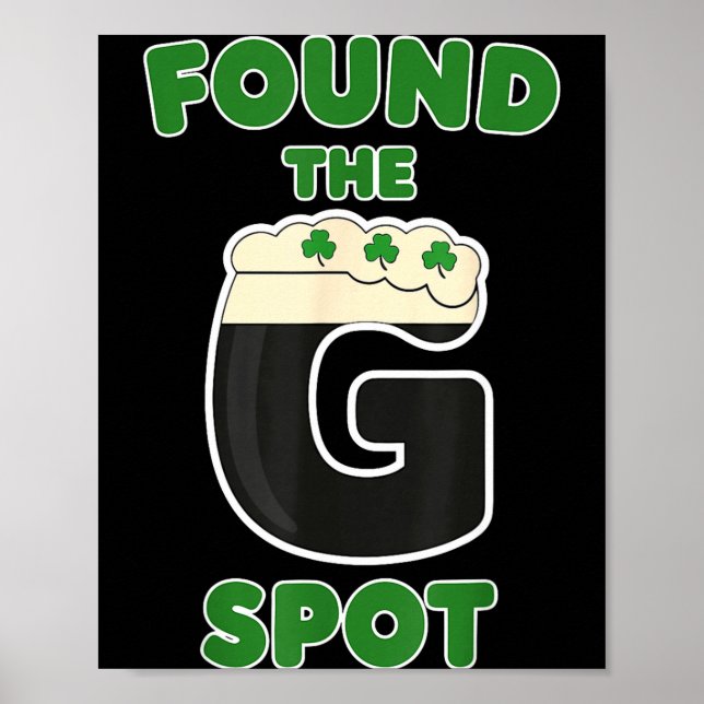 Irische Bier Shamrocks St Patricks Trinken Poster (Vorne)