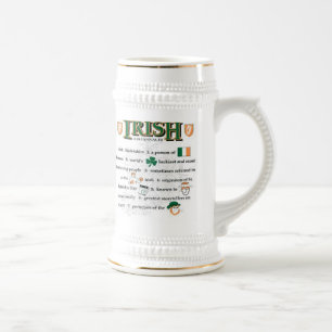 Irische Bier-Tasse Bierglas