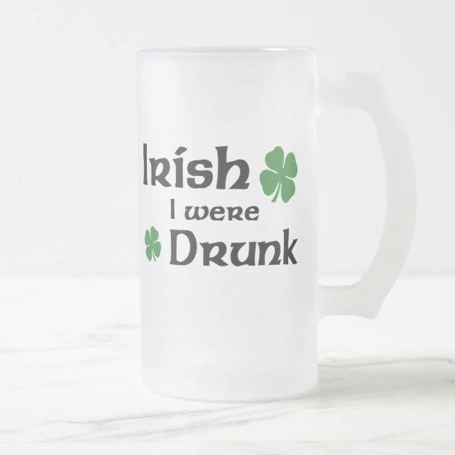 Irische Bier-Tasse Mattglas Bierglas (Rechts)
