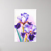 *~* Irische Blume Künstlerisch Iris Malerei AP84
