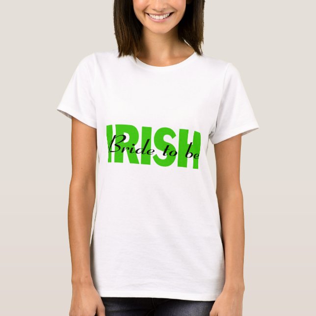 Irische Braut T-Shirt (Vorderseite)