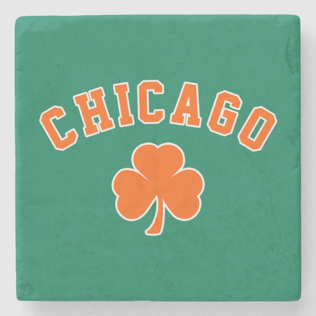 Irische Chicago  Steinuntersetzer (Vorderseite)