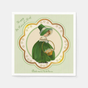 Irische Colleen und Korbservietten Serviette