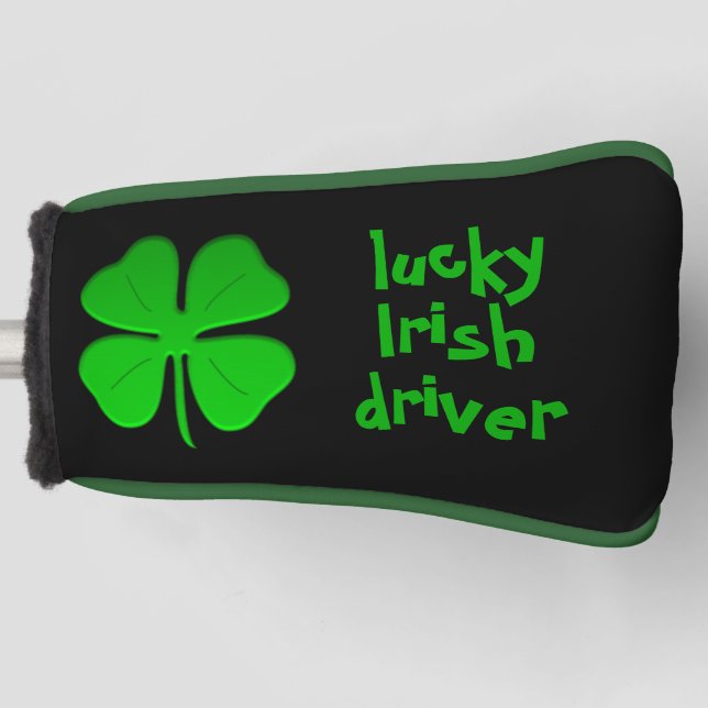Irische Fahrermappe von dalDesignNZ Golf Headcover (Vorderseite)