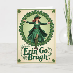 Irische Feier Emerald-Karte Karte