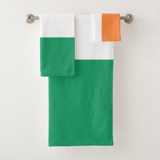 Irische Flagge Badhandtuch Set (Insitu)