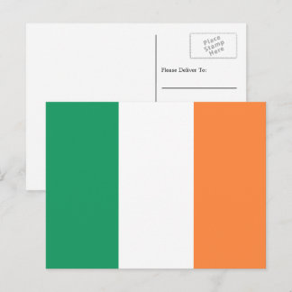 irische Flagge, Flagge der Republik Irland Postkarte