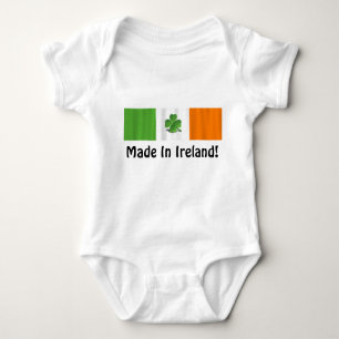 Irische Flagge 'gemacht in Ireland Baby Strampler