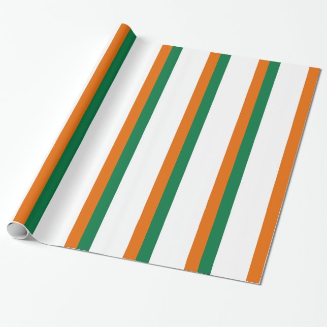Irische Flagge Geschenkpapier (Ungerollt)