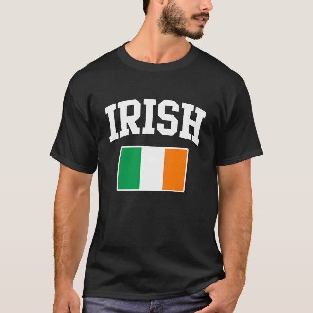 Irische Flagge Irland St Patrick's Day T-Shirt (Vorderseite)