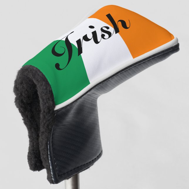 Irische Flagge Irlands Custom Golf Head Socks Golf Headcover (3/4 Vorderseite)