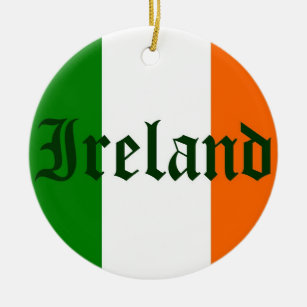 Irische Flagge Keramikornament
