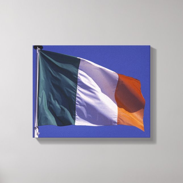 irische Flagge Leinwanddruck (Vorderseite)