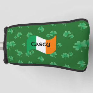 Irische Flagge mit Personalisierten Kleeblättern Golf Headcover