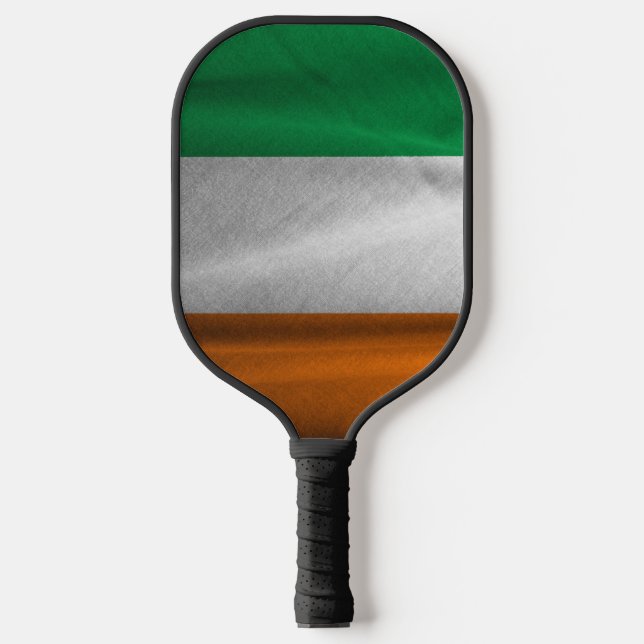 irische Flagge Pickleball Schläger (Vorderseite)