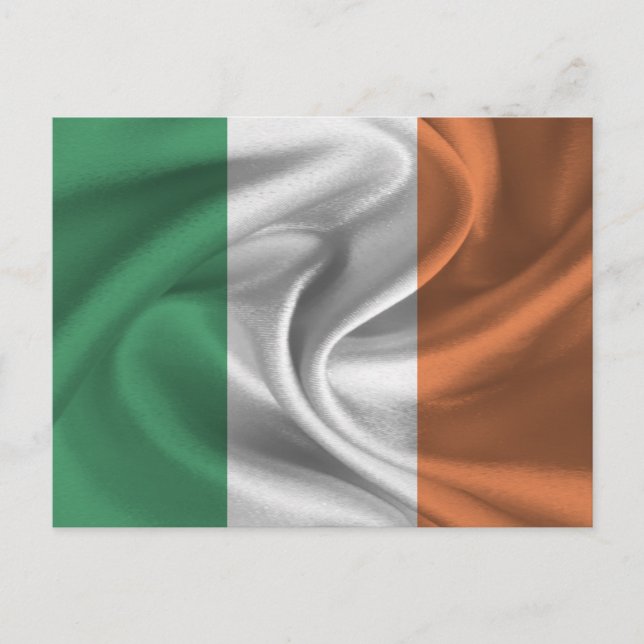 Irische Flagge Postkarte (Vorderseite)
