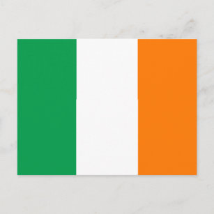 Irische Flagge Postkarte