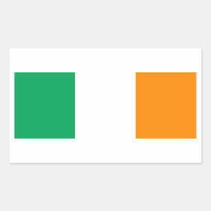 irische Flagge Rechteckiger Aufkleber