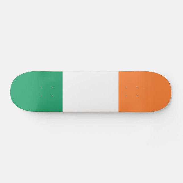 Irische Flagge Skateboard (Horizontal)