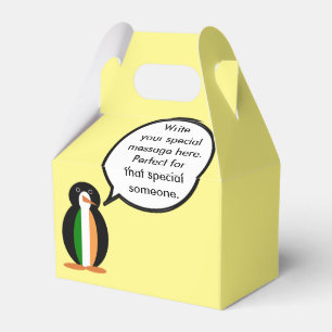 Irische Flagge Sprechende Fr. Pinguin Personalisie Geschenkschachtel