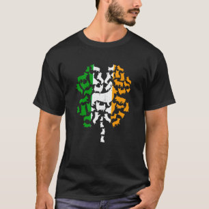 Irische Flagge St. Patrick Tag Corgi Kleeblatt Hun T-Shirt