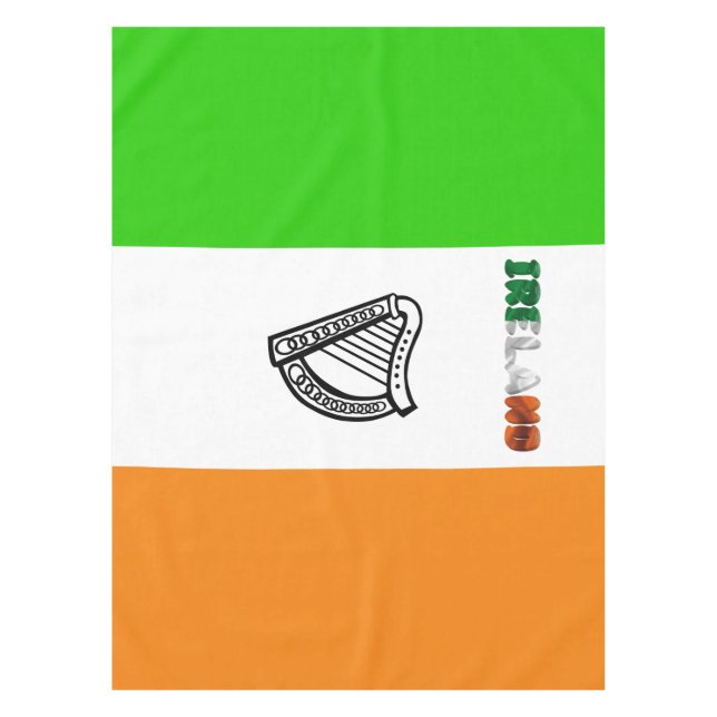 irische Flagge Tischdecke (Vorderseite)