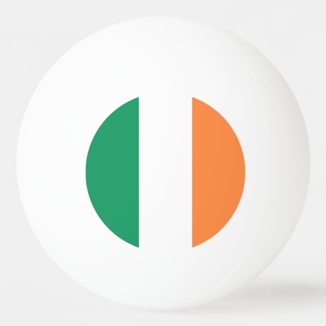 Irische Flagge Tischtennisball (Vorderseite)