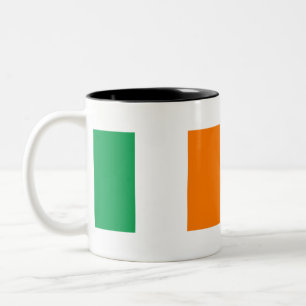 Irische Flagge Zweifarbige Tasse