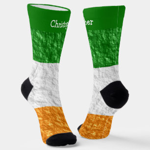 Irische Flaggen-Design Socken