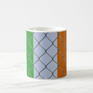 Irische Flaggenstärke Kaffeetasse