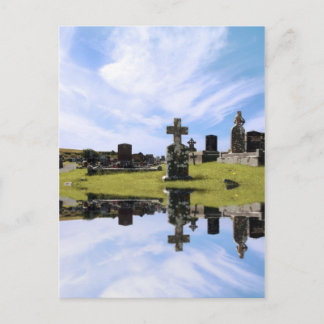 irische Friedhofskarte Postkarte