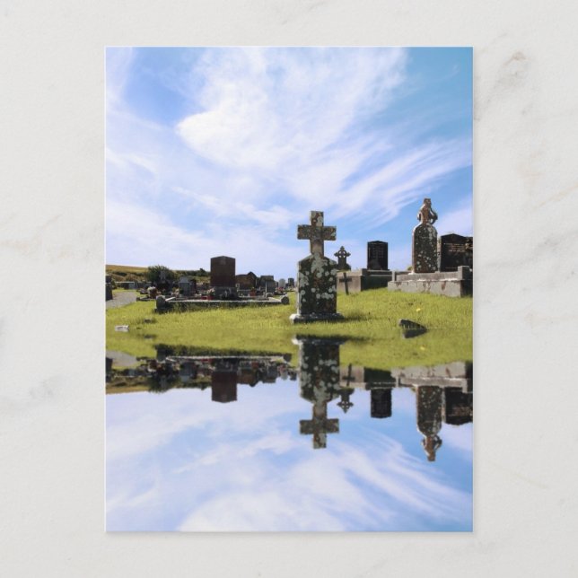 irische Friedhofskarte Postkarte (Vorderseite)
