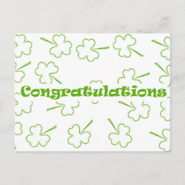 Irische Glückwünsche Postkarte