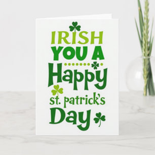 Irische Glückwunschkarte zum St. Patrick's Day Karte