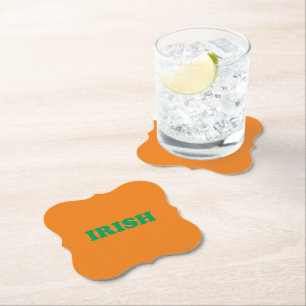 Irische grüne Orange moderne Saint Patrick's Day Untersetzer