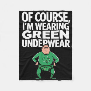 Irische grüne Outfits Saint Patrick's Day Idee Fleecedecke