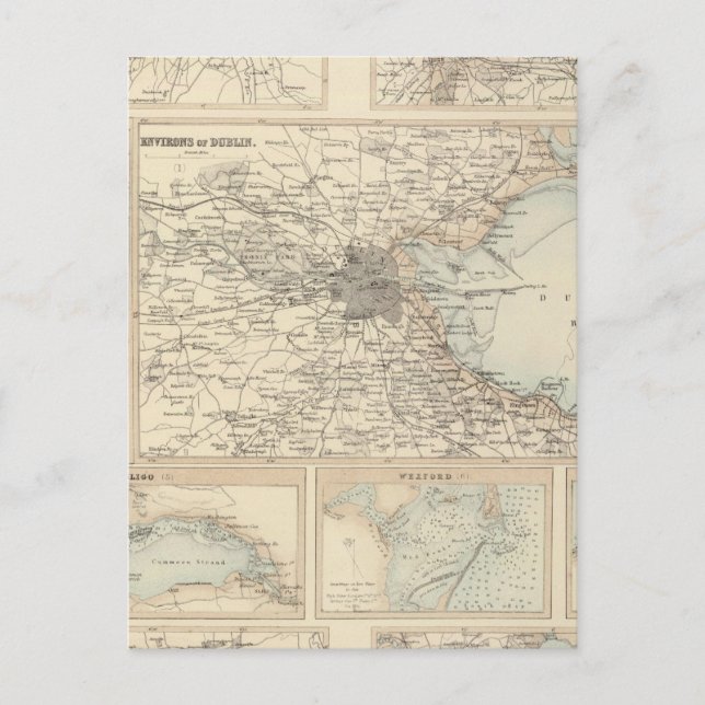 Irische Häfen und Häfen Postkarte (Vorderseite)