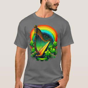 Irische Harfen Heraldik feiert St. Patrick T-Shirt
