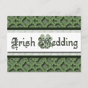 Irische Hochzeitseinladung Postkarte