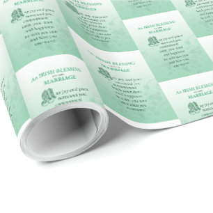 Irische Hochzeitsglückwünsche Segnung Geschenkpapier